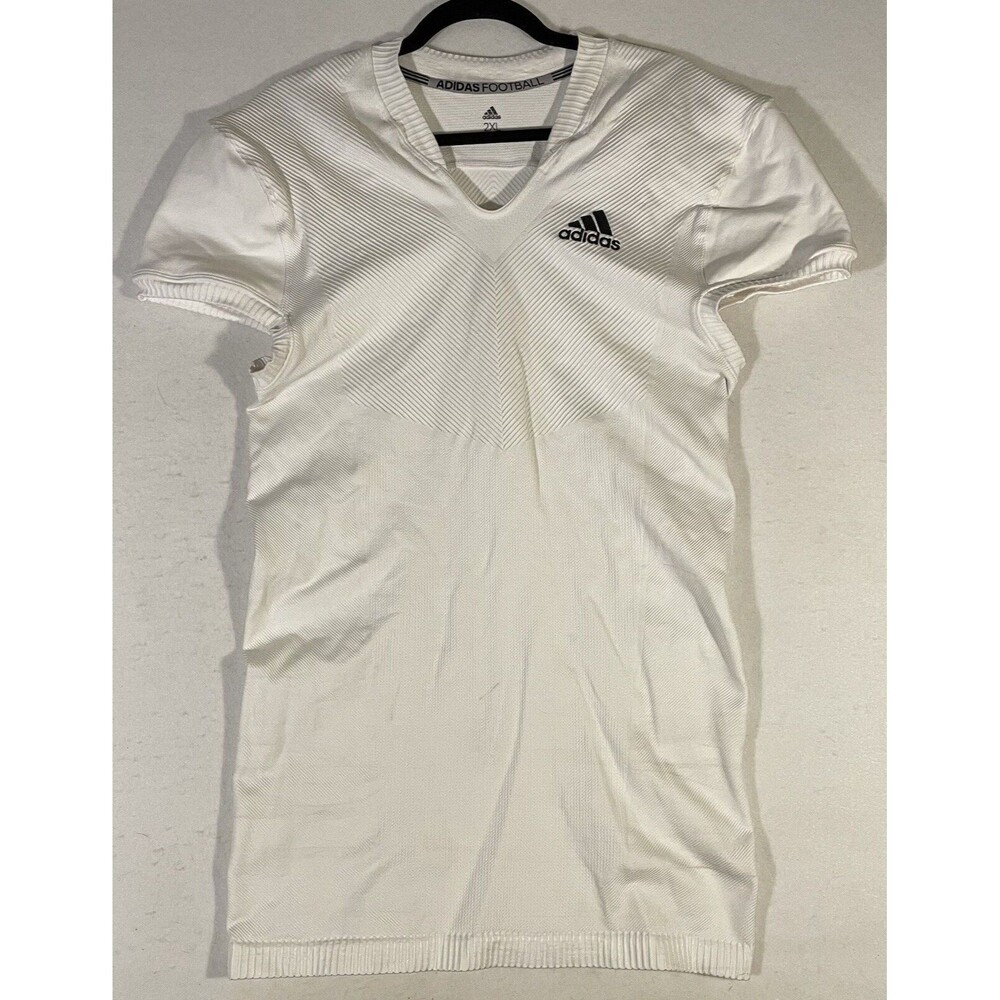 Adidas Mens Techfit Primeknit Football Jersey White Size 2XL Compression
